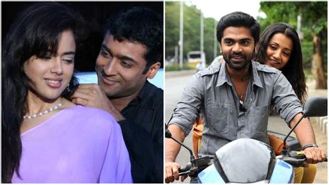 Passionate lip locks scenes from Tamil movies .